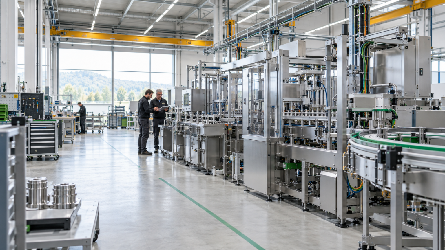 Produzione europea di macchinari industriali